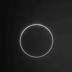 Hängelampe LED Schwarz 3000 K 560 lm Ring Ø 45 cm