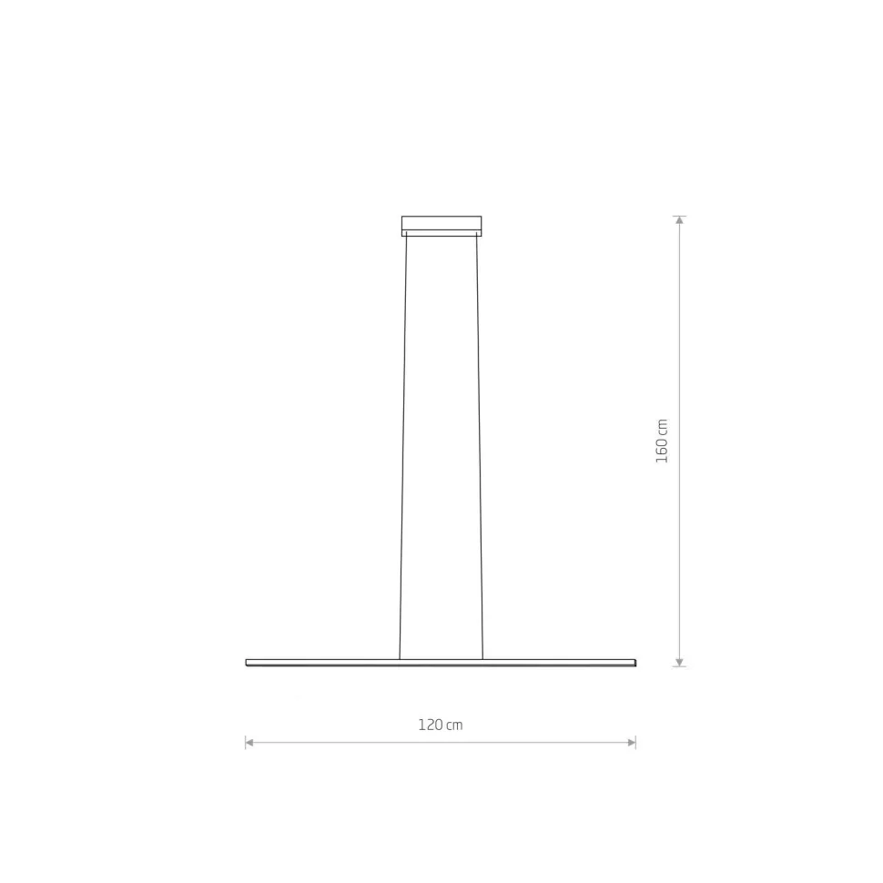 Hängelampe LED Schwarz 3000 K 1000 lm B: 120 cm lang