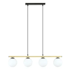 Hängelampe länglich Kugelschirm verstellbar 4x E14