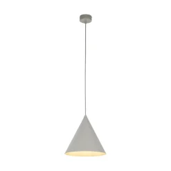 Hängelampe Metall Ø 25 cm H: max. 160 cm verstellbar Beige E27
