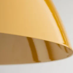 Hängelampe Metall Ø 34 cm H: max. 165 cm verstellbar Gelb E27