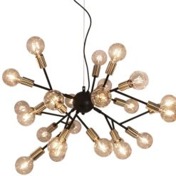 Hängelampe Metall B: 80 cm H: max. 120 cm 24x E27