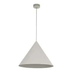 Hängelampe Metall Beige Ø 50 cm groß H: 1,7 m E27 CODY