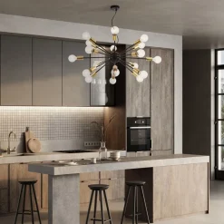 Hängelampe Metall E27 98 cm breit H: max. 166,9 cm