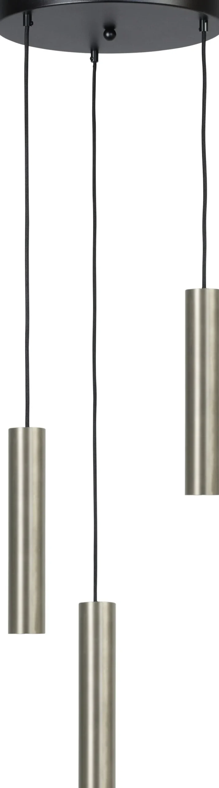 Hängelampe Metall 3-flammig Nickel Schwarz GU10 ERION