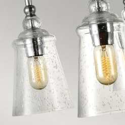 Hängelampe Metall Glas Ø 94,3 cm H: max. 235 cm 6x E27