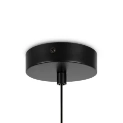 Hängelampe Metall Glas Ø 20 cm rund H: max. 222,5 cm