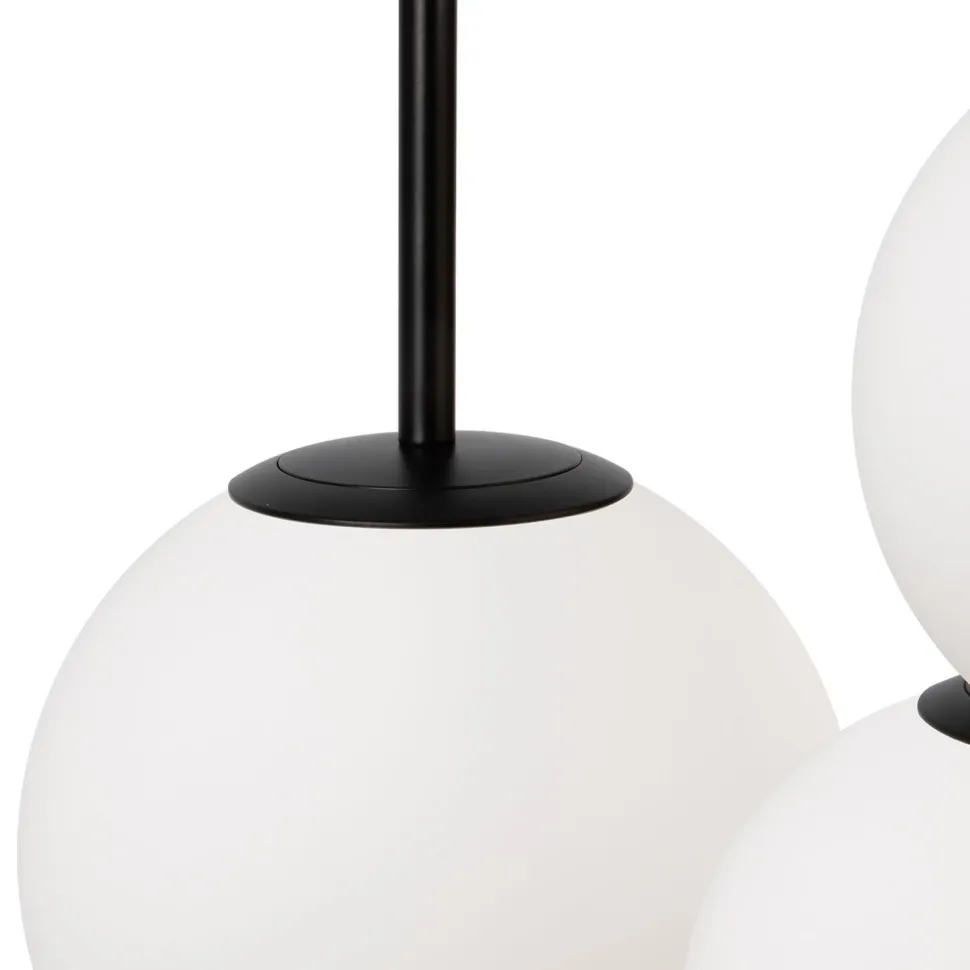 Hängelampe Metall Glas E14 40 cm breit H: max. 222,5 cm