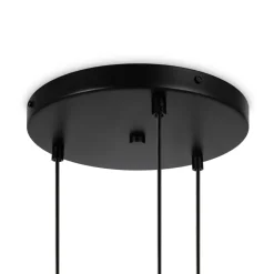 Hängelampe Metall Glas E14 40 cm breit H: max. 222,5 cm