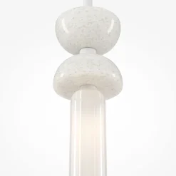 Hängelampe Metall Glas G9 D: 10 cm rund Modern MARIA