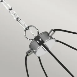 Hängelampe Metall Glas rund Ø 72,7 cm H: max. 232,4 cm