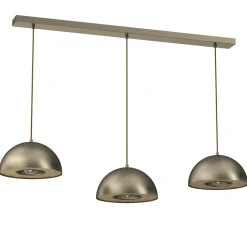 Hängelampe Metall in Titanium Gold 132 cm lang E27 Loft