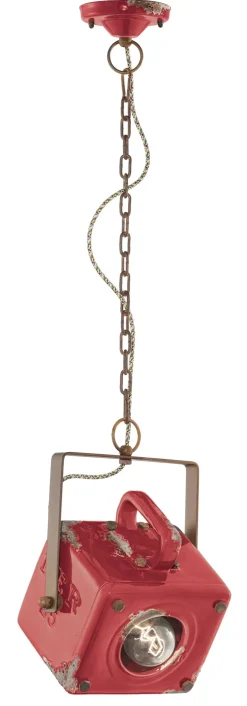 Hängelampe Metall Keramik H: max. 95 cm E27 eckig SOFIA