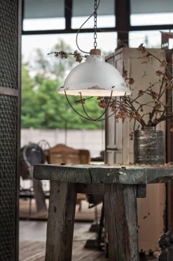 Hängelampe Metall Keramik E27 Ø 40 cm H: max. 110 cm