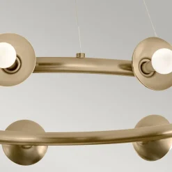 Hängelampe Metall rund D: 87,6 cm H: max. 185,5 cm E14