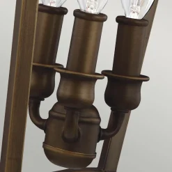 Hängelampe Metall Vintage Rustikal in Messing antik