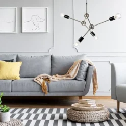 Hängelampe Pendelleuchte Edelstahl Metall Esszimmer