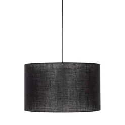 Hängelampe Schwarz Ø 50 cm H: max. 180 cm E27 Stoff