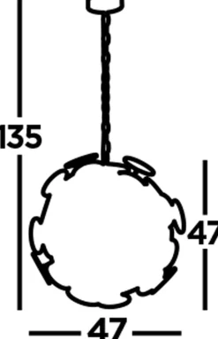 Hängelampe Schwarz Gold Ø47cm H: max. 135cm 4x E14 Metall