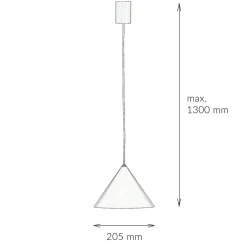 Hängelampe Schwarz GU10 Ø 20,5 cm Metall Retro Design