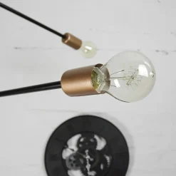 Hängelampe Schwarz Industrial Design verstellbar E27