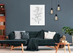 Hängelampe Schwarz Metall Ø45 cm E27 3-flammig Retro