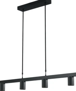 Hängelampe Schwarz Metall 100 cm Esstisch ELSIE