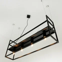 Hängelampe Schweberegal B: 102 cm 4x E27 Metall