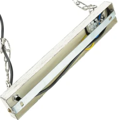 Hängelampe Shabby Weiß Metall Holz dekorativ E27 HAKON