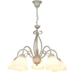 Hängelampe Shabby Weiß Rustikal Esstisch Leuchte