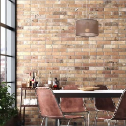 Hängelampe Stoff Ø 35 cm verstellbar wohnlich Modern E27 Braun