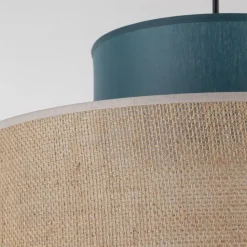 Hängelampe verstellbar Jute Stoff E27 rund Ø 38 cm BRADY