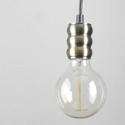 Hängelampe verstellbar Vintage E27 in Bronze