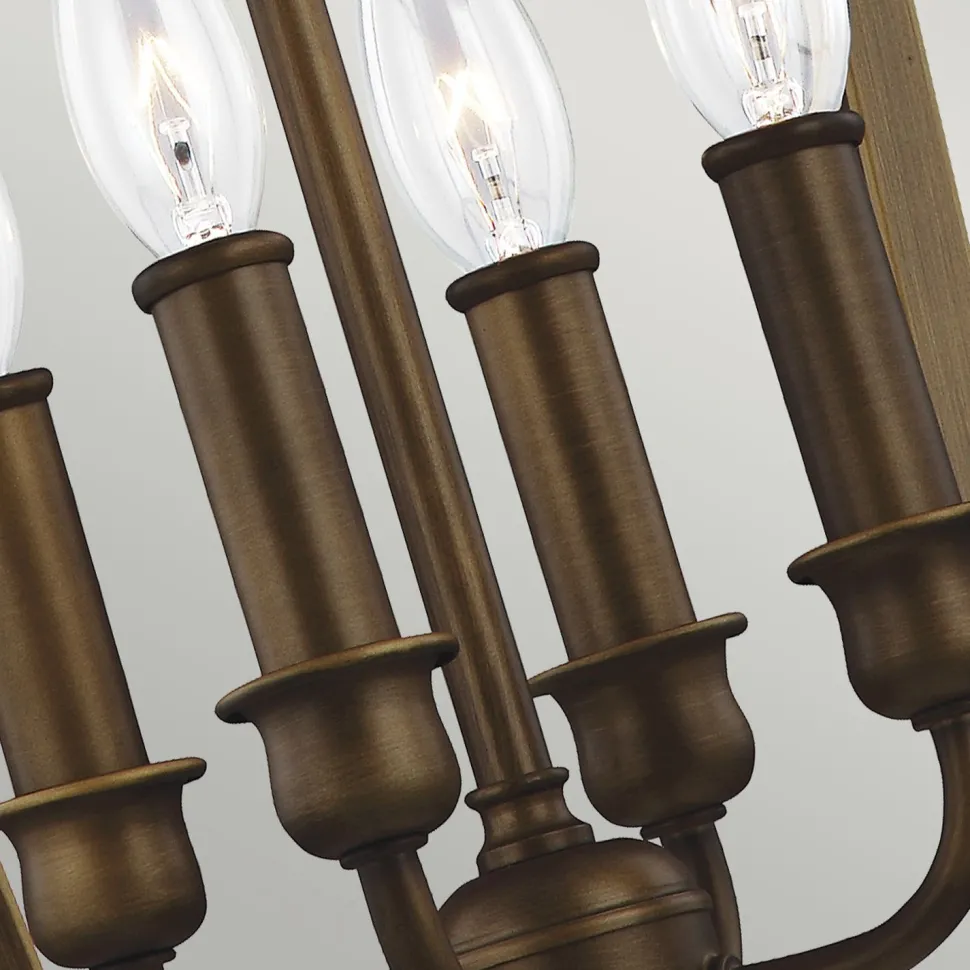 Hängelampe Vintage Rustikal in Messing antik NADICIA