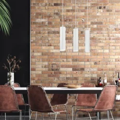 Hängelampe Weiß Aluminium Modern Esstisch Leuchte