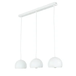 Hängelampe Weiß E27 Retro Design 3 flammig