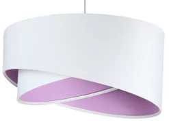 Hängelampe Weiß Flieder rund Ø50cm Esstisch