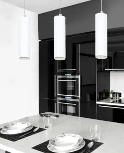 Hängelampe Weiß GU10 Metall Esszimmer Küche