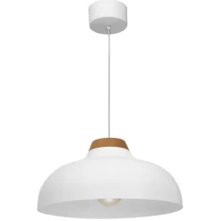 Hängelampe Weiß Metall Ø40 cm Skandinavisch E27