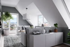 Hängelampe Weiß Schwarz B: 61,5 cm Metall Stoff E27