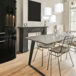 Hängelampe Weiß Stoff Metall B:58 cm 5-flmg blendarm