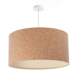 Hängelampe Wohnzimmer Natur E27 Ø 50 cm Kork Modern