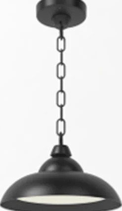 Hängeleuchte außen Aluminium LED IP54 25 cm breit rund