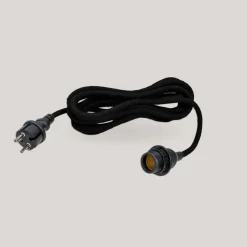 Hängeleuchte außen E27 IP54 Ø 30 cm in Terracotta Seilschirm