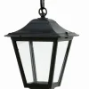 Hängeleuchte außen IP44 Rustikal Aluminium Schwarz E27