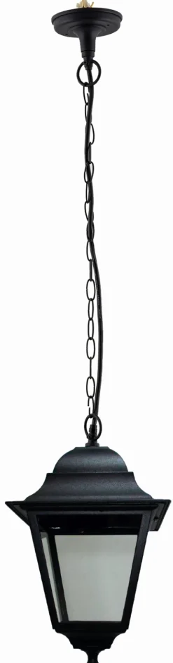 Hängeleuchte Außen IP44 Schwarz Rustikal Aluminium E27