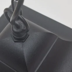 Hängeleuchte außen IP44 Schwarz E27 Glas Aluminium