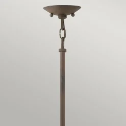 Hängeleuchte außen rund Ø 25,5 cm E27 IP44 in Eisen Antik