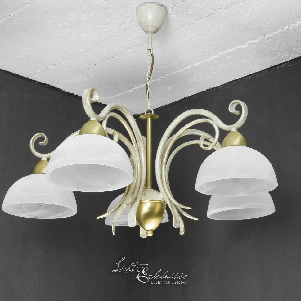 Hängeleuchte AURORA WHITE Ø74cm 5-flmg