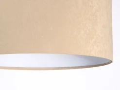 Hängeleuchte AYLMER Beige Weiß Retro rund Esstisch